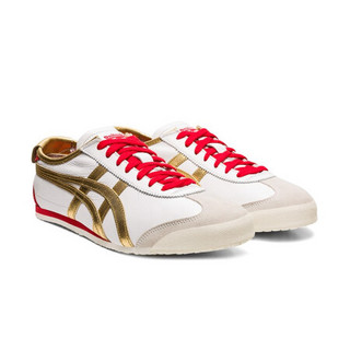 Onitsuka Tiger鬼塚虎男女鞋运动休闲鞋经典MEXICO 66 METALLIC PACK 白色-102 39