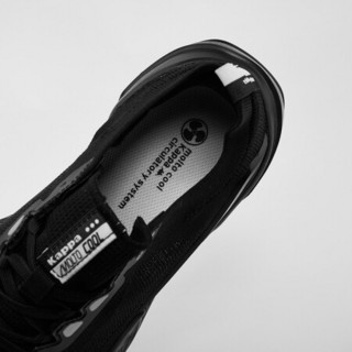 Kappa卡帕情侣男女运动鞋轻质跑鞋休闲旅游鞋2020新款|K0A15MQ36 黑色-990 41