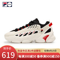 FILA FUSION斐乐 ADE 男子复古老爹鞋2020秋季新款潮鞋时尚休闲鞋 香雪白/黑-WB 40