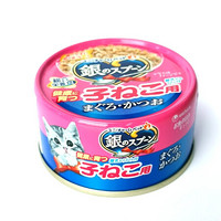 佳乐滋（Gaines)银勺幼猫罐头含金枪鱼鲣鱼70g*6 猫湿粮 日本品牌