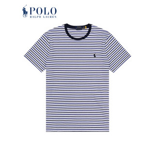 Ralph Lauren/拉夫劳伦男装 2020年秋季定制修身版型条纹T恤12486 100-白色 XS