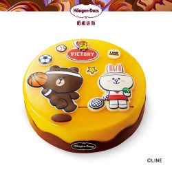 h01agendazs哈根达斯linefriends系列蛋糕冰淇淋单次兑换券600g