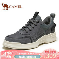 骆驼（CAMEL） 百搭轻盈运动复古户外休闲鞋潮型男 A032307980 灰/黑 43