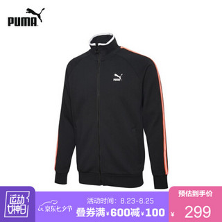 PUMA彪马官方 男子立领拼色休闲外套 SPORT 598135 黑色 01 L