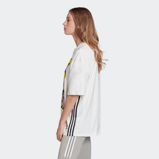 阿迪达斯官网 adidas 三叶草 GRAPHIC TEE 女装运动短袖T恤FL4080 如图 32