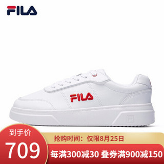 FILA x Wilson 斐乐板鞋男2020秋季新款小白鞋休闲时尚运动鞋 斐乐白-FW 40