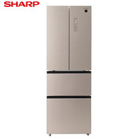 SHARP 夏普 327L升法式多门四门对开门风冷无霜变频一级能效