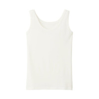 无印良品 無印良品 MUJI 女式 羊毛 背心 打底 米白色 S