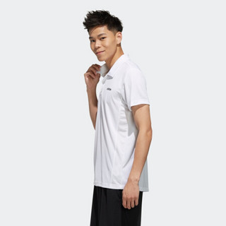 adidas 阿迪达斯 M D2M POLO 男子POLO衫 FL0332 白色/黑色 S