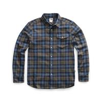 The North Face北面男士衬衫翻领格子系扣长袖衬衣NF0A3YRO TAUPE GREEN XS