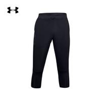 安德玛官方UA Run Anywhere男子运动七分裤Under Armour1358546 黑色001 L