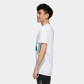 阿迪达斯官方 adidas neo M CS PHOTO TEE 男子短袖上衣DW8138 白/高光红 蓝 A/XL(185/104A)