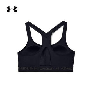 安德玛官方UA Armour女子拉链运动内衣—高强度Under Armour1355110 黑色001 38B