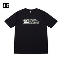 DCSHOES 春夏新款创意叠加印花男士圆领短袖棉T恤 GDYZT20113 黑夹色-KVJ0 S