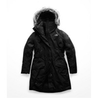 The North Face北面羽绒服女保暖修身派克大衣NF0A35BP TNF BLACK XS