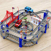 儿童玩具电动轨道车赛车跑道益智赛道拼装汽车小火车男孩3-6岁4-5