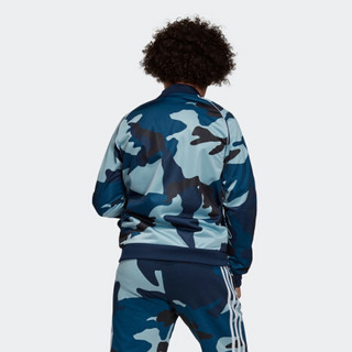 阿迪达斯官方 adidas 三叶草 CAMO SST 大童针织夹克DW3827 多色/白 152CM