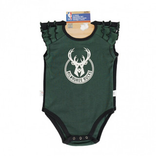 NBA童装 雄鹿队 婴童款 2件套 套装共用款爬服 图片色 18M