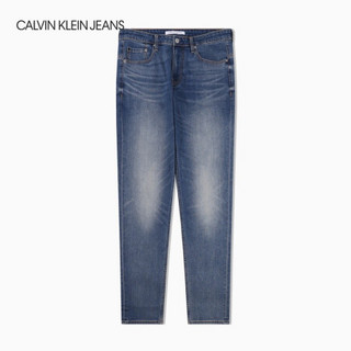 CK JEANS   男士中腰猫须磨白时髦楔形牛仔裤CKJ059 J313817 1A4-蓝色 33