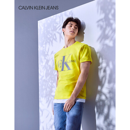 【许光汉同款】ck jeans 2020春夏款 男装中腰运动楔形牛仔裤ckj056 j
