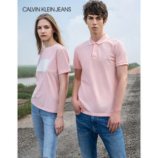 CK JEANS 2020春夏款  男装翻领polo衫短袖T恤 J315183 TIR-粉色 M