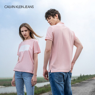 CK JEANS 2020春夏款  男装翻领polo衫短袖T恤 J315183 TIR-粉色 M