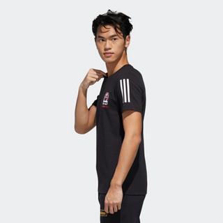 阿迪达斯官网 adidas neo M GK TEE1 男装运动短袖T恤GK1496 黑色 A/L(180/100A)