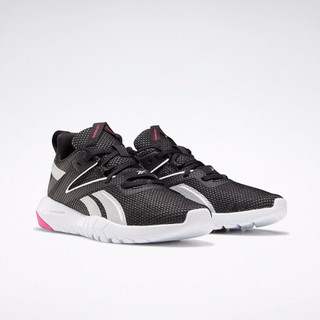 Reebok锐步 运动健身MEGA FLEXAGON女子低帮训练鞋FW8130 FW8130_黑色/银色/白色 37.5