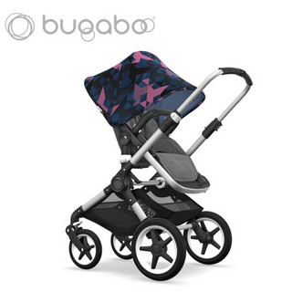 BUGABOO FOX 婴儿推车 舒适全能型 高景观婴儿车 银架黑篷黑布组黑把黑轮[时尚款]