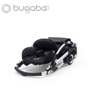 BUGABOO BEE5 博格步轻便双向 一体折叠 可坐可躺婴儿推车 银架冷色篷 黑篷黑座黑把黑轮