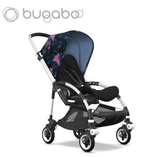 BUGABOO BEE5 博格步轻便双向 一体折叠 可坐可躺婴儿推车 银架冷色篷 黑篷黑座黑把黑轮