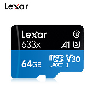 LEXAR雷克沙tf卡64g 95m U3高速4K行车记录存储卡任天堂储存卡手机内存64G卡micro sd卡64G 监控内存64G卡