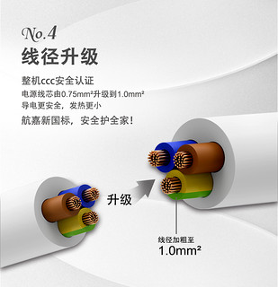 Huntkey/航嘉 SSH608排插接线板拖线板多用插排电源插线板插座