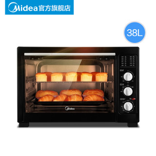 美的 电烤箱家用小型全自动烘焙多功能38L大容量台式蛋糕烤箱