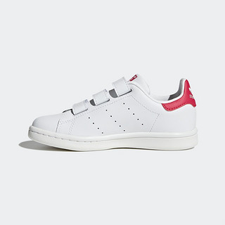 adidas Originals STAN SMITH系列 小童经典运动鞋 B32706 白色/荧光玫红 29