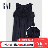 Gap女幼童可爱立体装饰无袖连衣裙夏季539927 2020新款洋气公主裙