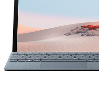 微软 Surface Go 特制版专业键盘盖 冰晶蓝 | 原装 欧缔兰材质 全尺寸按键+触控板 Surface Go 2/Go通用