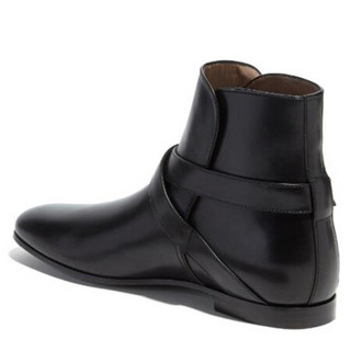 Ferragamo菲拉格慕男鞋踝靴柔软小牛皮材质交叉踝带02B832 715013 40.5