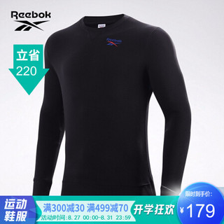 Reebok锐步运动经典男女卫衣CL SVT CREW SWT圆领套头卫衣FR8978 FR8978_黑色 A/M