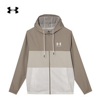 安德玛官方UA Sportstyle男子运动防护拉链外套Under Armour1357136 棕色200 L