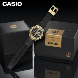 卡西欧（CASIO）G-SHOCK 八村塁合作款防水防震运动男表石英手表 GST-B100RH-1APR