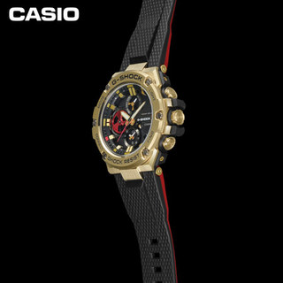 卡西欧（CASIO）G-SHOCK 八村塁合作款防水防震运动男表石英手表 GST-B100RH-1APR