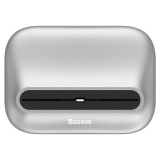 倍思（Baseus）手机支架桌面 懒人支架铝合金便携网课手机充电座 适用苹果SE/7/8/XSMAX/11Pro 2A数据线 银