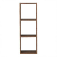 无印良品 MUJI 组合式木架/3层/基本组套/WN 棕色 长42×宽28.5×高121cm