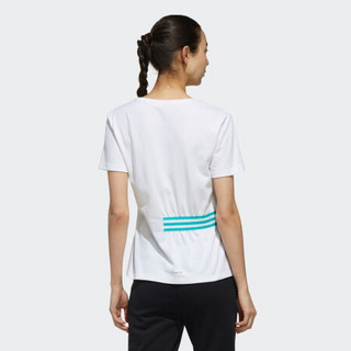 adidas NEO W CS SU TEE SS 女士运动T恤 EJ7096  白蓝 XS