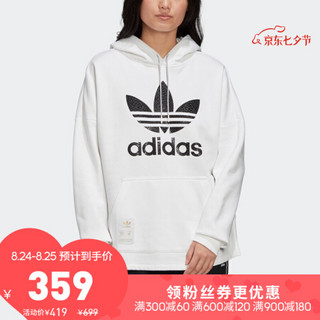 阿迪达斯官网 adidas 三叶草 HOODIE 女装运动卫衣GK1718 如图 40