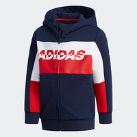 阿迪达斯官方 adidas LB KN JKT 小童训练针织夹克FN3311 学院藏青蓝 140CM