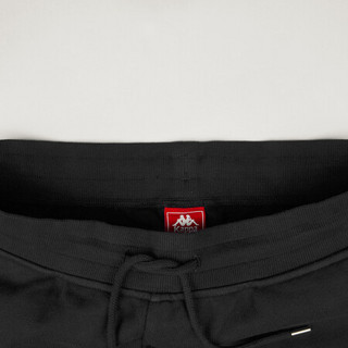 Kappa卡帕运动裤2020新款秋男薄绒休闲裤针织长裤小脚卫裤K0A52AK05D 黑色-990 XL