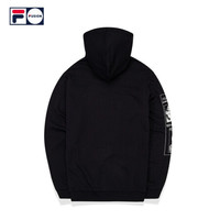FILA FUSION斐乐男子卫衣2020秋季新款运动潮流针织套头衫男卫衣 深黑-BK 175/96A/L
