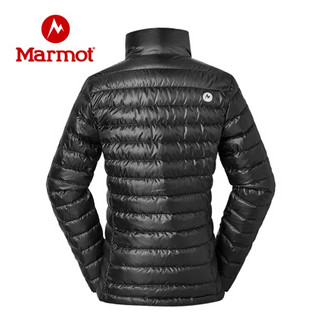 marmot/土拨鼠秋冬运动拒水轻薄外套700蓬羽绒服女户外 曜石黑001 M 欧码偏大